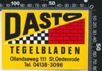 Sticker: Dasto Tegelbladen - Sint Oedenrode, Verzamelen, Ophalen of Verzenden