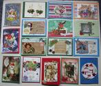 Set 25x zelfgemaakte kerstkaarten / wenskaarten kerst (h), Verzenden, Nieuw, Kerst
