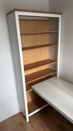 IKEA Hemnes Boekenkast 90x197 cm - Wit/Lichtbruin, Ophalen, Met plank(en), 50 tot 100 cm, Zo goed als nieuw