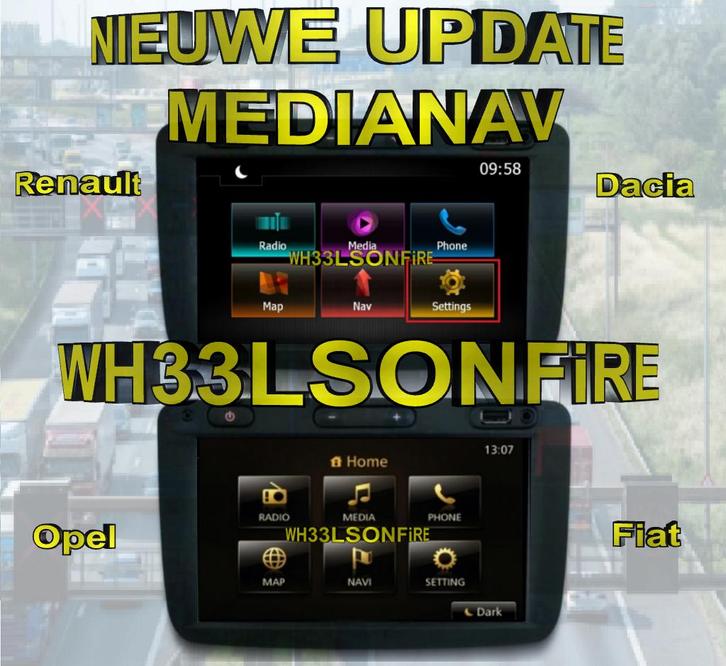 Media-Nav Renault - Dacia - Opel - Fiat 2025 Q2, Computers en Software, Navigatiesoftware, Nieuw, Landkaarten, Heel Europa, Ophalen