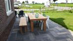 Douglas Tuintafel (kan) Met Bankje!, Tuin en Terras, Tuinsets en Loungesets, Ophalen, Nieuw, Hout
