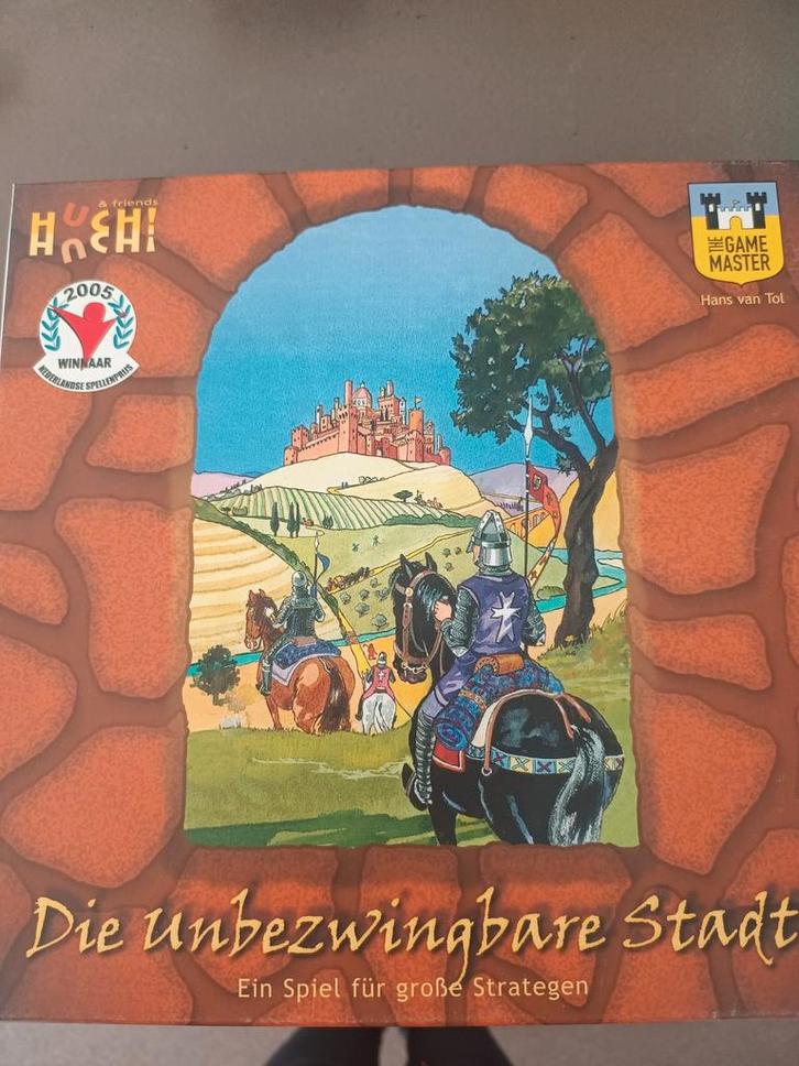 Die Unbezwingbare Stadt - Bordspel, Hobby en Vrije tijd, Gezelschapsspellen | Bordspellen, Gebruikt, Een of twee spelers, Drie of vier spelers