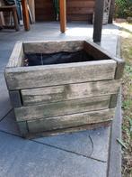 Houten plantenbak 40 x 40 x 30, Ophalen, Gebruikt, Minder dan 60 cm, Vierkant
