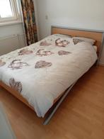 Tweepersoons bed, Huis en Inrichting, Ophalen, Bruin, Tweepersoons, Zo goed als nieuw