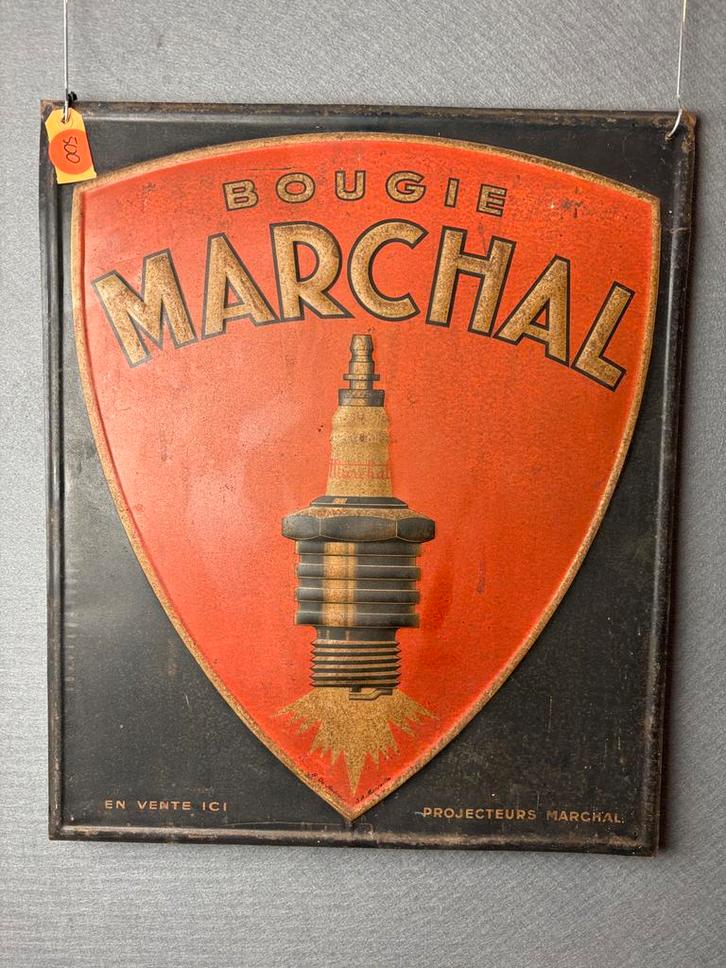 Marchal blikken bougie reclamebord geen emaille, Antiek en Kunst, Antiek | Emaille, Ophalen of Verzenden