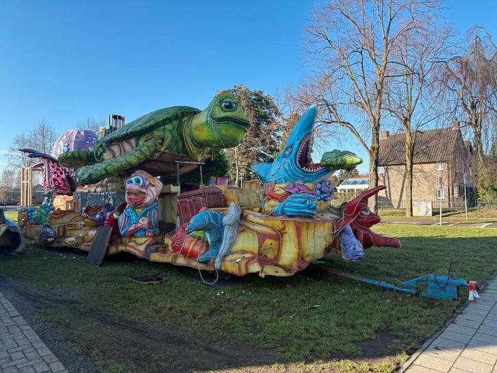 Carnavalswagen Thema onderwaterwereld, Hobby en Vrije tijd, Feestartikelen, Versiering, Carnaval, Ophalen