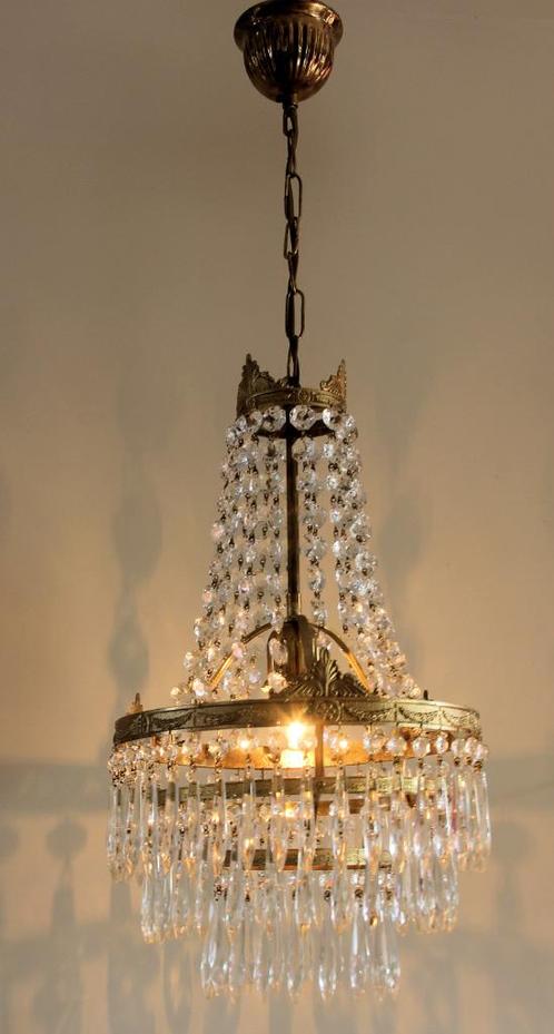 Oude zakkroonluchter, Antiek en Kunst, Antiek | Lampen, Ophalen