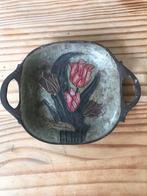 Art Deco brons schaal bloemen - schalen decoratie frans, Ophalen of Verzenden