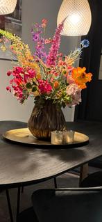 Groot Gouden Dienblad - 57cm, Ophalen, Gebruikt, Rond, Metaal