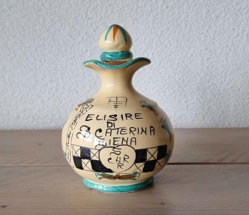 Elisire de S Catarina karafje, vintage Deruta, Antiek en Kunst, Antiek | Vazen, Ophalen of Verzenden