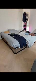 Vida XL 2 persoons bedframe, Ophalen, 90 cm, Eenpersoons, Zo goed als nieuw