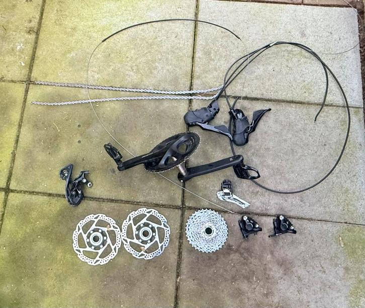 Shimano 105 R7000 Groepset, Fietsen en Brommers, Fietsonderdelen, Gebruikt, Racefiets, Derailleur of Ketting, Ophalen