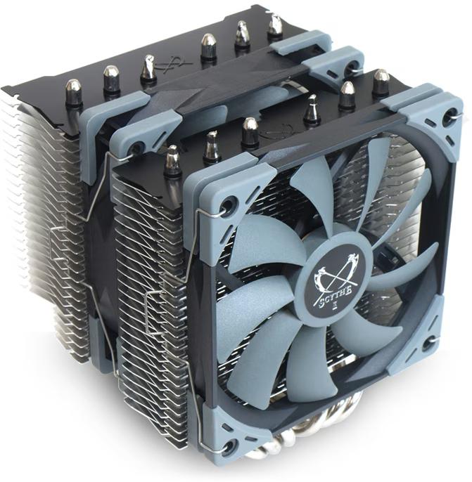 Scythe Fuma 2 CPU Koeler - AM4/AM5 Compatibel, Ophalen of Verzenden, Zo goed als nieuw, Luchtkoeling