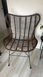 Rotan stoel met ijzeren onderstel., Huis en Inrichting, Ophalen, Zo goed als nieuw