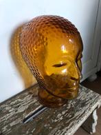 Glazen mannequin hoofd -etalage hoofd glas, Antiek en Kunst, Ophalen of Verzenden