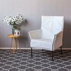 Tweemaal Montis Charly wit leder - zwart onderstel