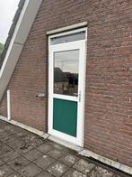 Kunststof kozijn met deur, Doe-het-zelf en Verbouw, Kunststof, Gebruikt, Deurkozijn, Inclusief glas