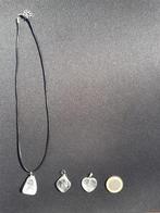 Ketting met edelsteen bergkristal, geslepen of hartvorm, Ophalen of Verzenden, Nieuw, Steen of Mineraal, Met edelsteen