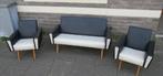 Vintage Kinder Bankstel Kindermeubilair Bank+ 2 Stoelen 50's, Ophalen, 75 tot 100 cm