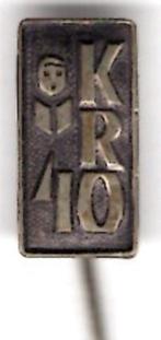 KRO 40 zilverkleurig omroep speldje ( V_009 ), Verzamelen, Speldjes, Pins en Buttons, Verzenden, Nieuw, Merk, Speldje of Pin