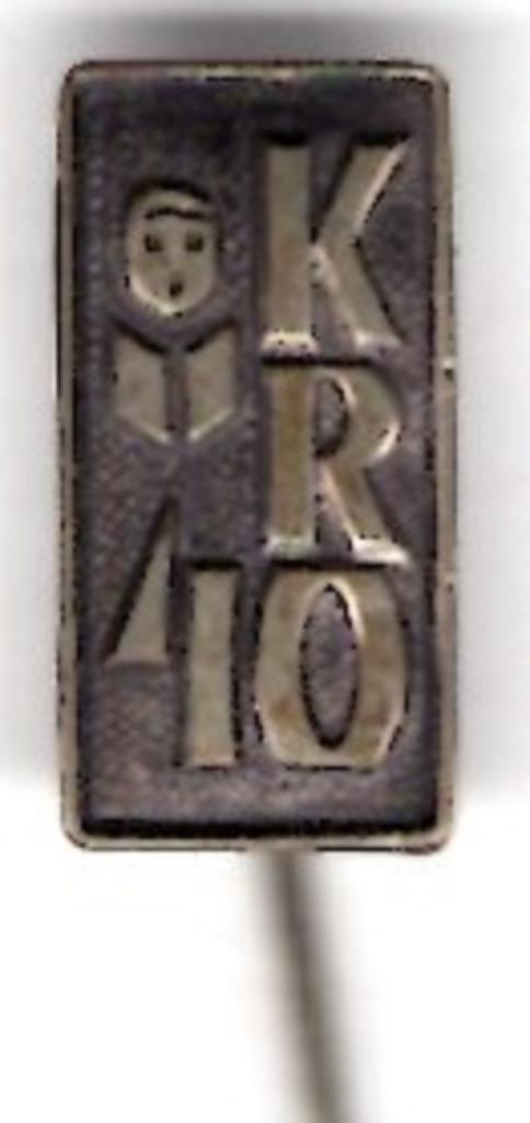 KRO 40 zilverkleurig omroep speldje ( V_009 ), Verzamelen, Speldjes, Pins en Buttons, Nieuw, Speldje of Pin, Merk, Verzenden