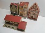 KIBRI H0 3x grote stadshuizen + 1x POLA postkantoor t.e.a.b., Hobby en Vrije tijd, Overige merken, Gebruikt, Gelijkstroom of Wisselstroom