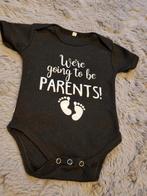 Baby announcement romper zwart going to be parents, Shirtje of Longsleeve, Gebruikt, Ophalen of Verzenden, Jongetje of Meisje