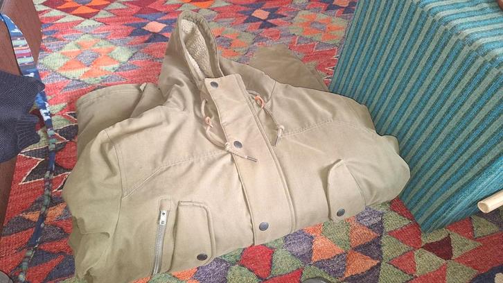 Volcom Winterjas XL - Nieuwstaat! Olijf donker groen, Kleding | Heren, Jassen | Zomer, Zo goed als nieuw, Maat 56/58 (XL), Groen