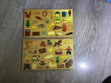 Vintage houten legpuzzels beschikbaar voor biedingen