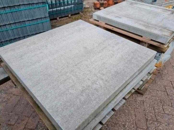 70m 80x80x6 terrastegel grijs beige bruin gemêleerd s-partij, Tuin en Terras, Tegels en Klinkers, Nieuw, Terrastegels, Beton, 10 m² of meer