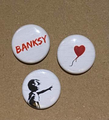 BANKSY #2 buttons speldjes pins Balloon Girl streetart beschikbaar voor biedingen