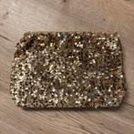 Gouden glitter clutch, Ophalen of Verzenden, Nieuw, Overige kleuren, Avondtasje