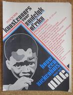 Kunstenaars voor Zuidelijk Afrika 1978 affiche Mandela, Gebruikt, Ophalen of Verzenden, Poster, Artwork of Schilderij