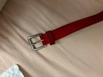 Hugo boss rode  leren riem, Kleding | Heren, Riemen en Ceinturen, 95 tot 105 cm, Echt leder, Ophalen of Verzenden, Riem of Ceintuur