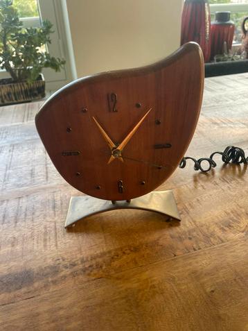 Teakhout klokje vintage retro midcentury beschikbaar voor biedingen