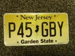 Kentekenplaat licenseplate New Jersey 2 USA, Verzenden, Gebruikt, Auto's