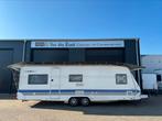 Grote hobby Prestige 650 Optie met Mover , Ben Eilers tent, Caravans en Kamperen, Caravans, Hobby, Bedrijf, 6 tot 7 meter, 2 aparte bedden