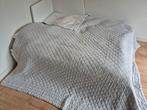 Mooie Sprei - Grijs,  crème, Gebruikt, Tweepersoons, Ophalen of Verzenden, Deken of Dekbed