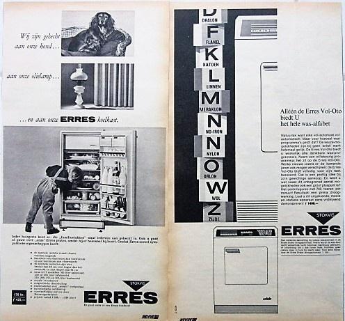 37 vintage advertenties huishoudelijke apparaten 57-67 Erres, Verzamelen, Merken en Reclamevoorwerpen, Ophalen of Verzenden
