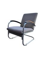 Paul Schuitema D3 buisframe fauteuil artdeco Gispen, Huis en Inrichting, Ophalen, Gebruikt, 75 tot 100 cm, 50 tot 75 cm