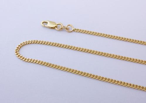 Lange 14 karaat Gouden Ketting Cuban Gourmetschakel 60.5cm, Sieraden, Tassen en Uiterlijk, Kettingen, Nieuw, Goud, Goud, Ophalen of Verzenden