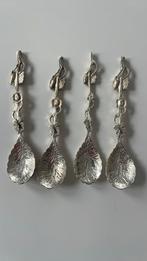 4 verzilverde theelepeltjes, Antiek en Kunst, Ophalen of Verzenden, Zilver