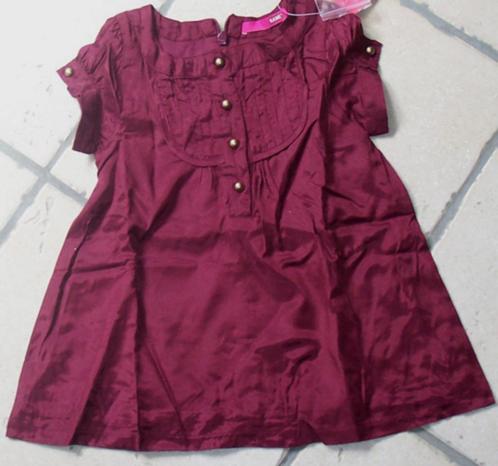 Name It jurk aubergine maat 86 *NIEUW* (7463), Kinderen en Baby's, Babykleding | Maat 86, Nieuw, Meisje, Jurkje of Rokje, Ophalen of Verzenden