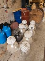 Partij oude industriële fabriekslampen, Gebruikt, Lamp, Lamp, Ophalen of Verzenden