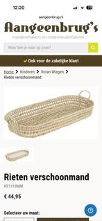 Rieten verschoonmand met matrasje / Verschoonkussen, Ophalen of Verzenden, Zo goed als nieuw, Wieg