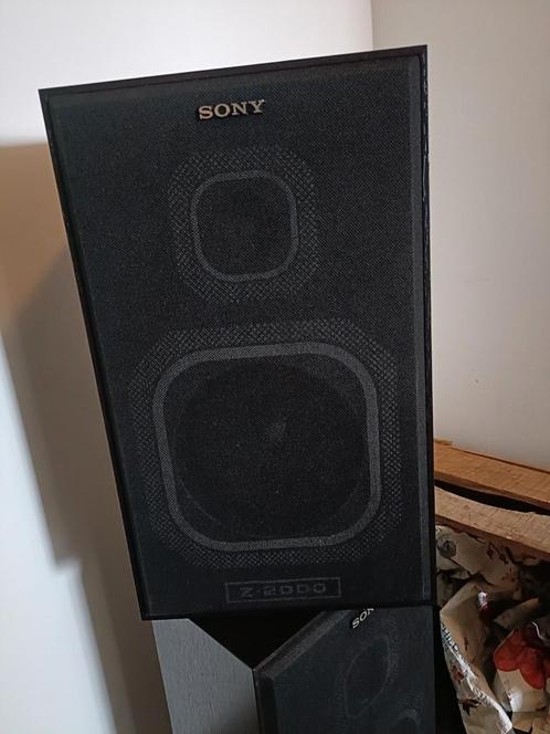 Sony Z-2000 Speakers - Vintage Audio, Audio, Tv en Foto, Luidsprekers, Gebruikt, Front, Rear of Stereo speakers, Minder dan 60 watt
