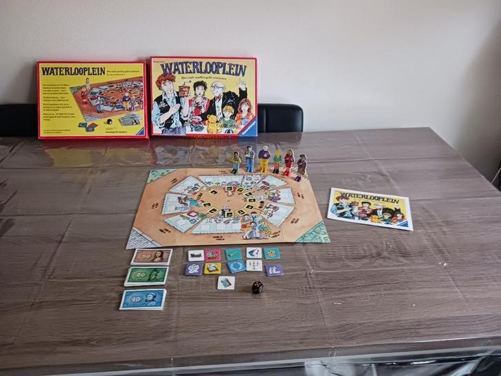 Waterlooplein Het bordspel, Hobby en Vrije tijd, Gezelschapsspellen | Bordspellen, Zo goed als nieuw, Een of twee spelers, Drie of vier spelers