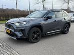 Toyota Rav4 2.5 Hybrid 218pk CVT 2019 Grijs, Auto's, Toyota, Zwart, 4 cilinders, 2487 cc, Leder en Stof