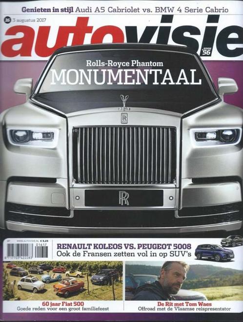 Autovisie 16 2017 : Fiat 500 - Audi A5 TFSI Cabrio - BMW 430, Boeken, Auto's | Folders en Tijdschriften, Gelezen, Algemeen, Ophalen of Verzenden