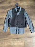 Feestelijke set: Blouse, gilet & vlinderdas 146-152, Ophalen of Verzenden, Zo goed als nieuw, Jongen, Setje